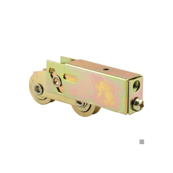 Prime-Line 1 inch Tandem Steel Ball Bearing Roller Assembly with Concave Wheels, Plain Back (Single Pack) D 1979 - main